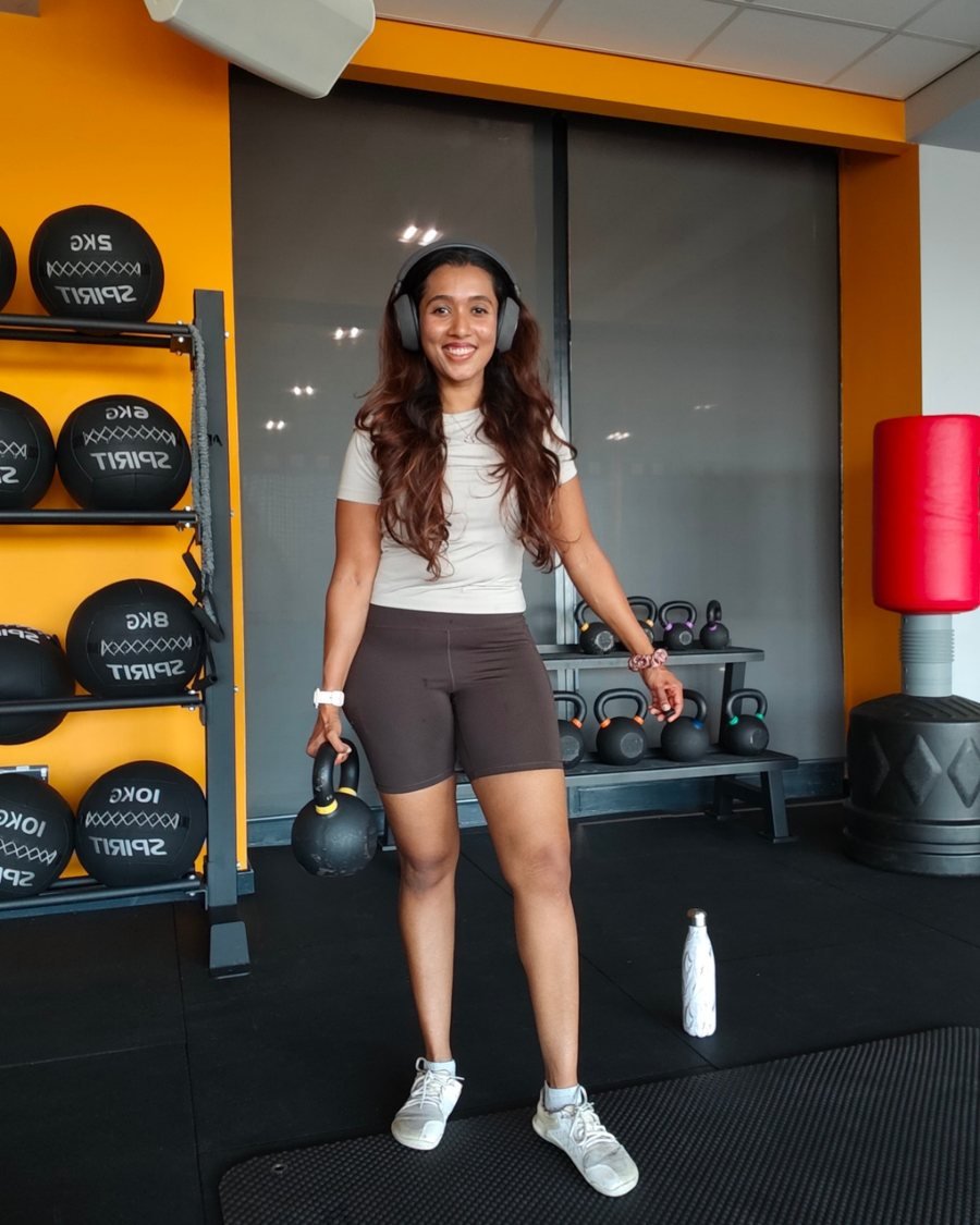Hannah in the gym